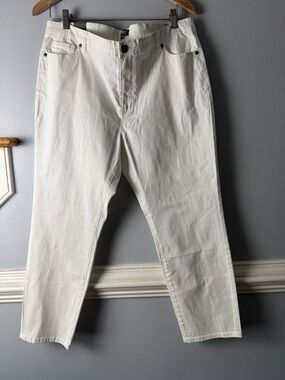 Buffalo David Bitton White High-Rise Jeans